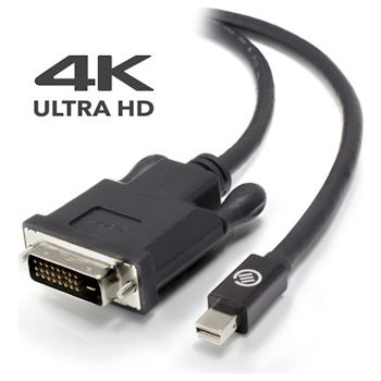 Product image of ALOGIC Elements ACTIVE 2m Mini DisplayPort to DVI-D Cable with 4K Support - Male to Male - Click for product page of ALOGIC Elements ACTIVE 2m Mini DisplayPort to DVI-D Cable with 4K Support - Male to Male