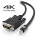 A product image of ALOGIC Elements ACTIVE 2m Mini DisplayPort to DVI-D Cable with 4K Support - Male to Male