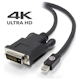 A small tile product image of ALOGIC Elements ACTIVE 2m Mini DisplayPort to DVI-D Cable with 4K Support - Male to Male