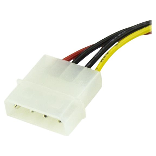 A large main feature product image of Startech Molex to SATA Power 15cm Cable Adapter