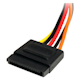 A small tile product image of Startech 12in SATA Power Extension Cable Cord - 15Pin SATA Power M/F