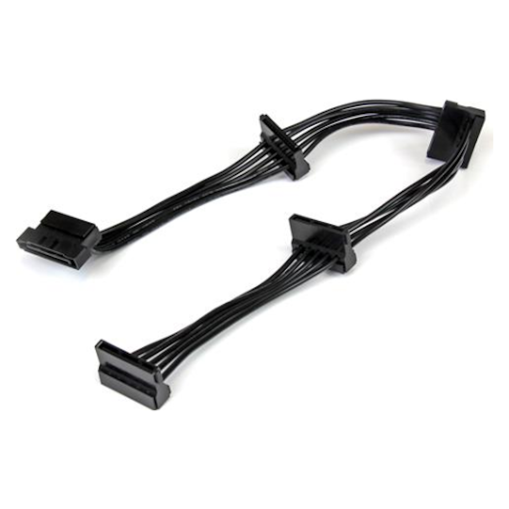 A large main feature product image of Startech 4x SATA Power Splitter Adapter Cable