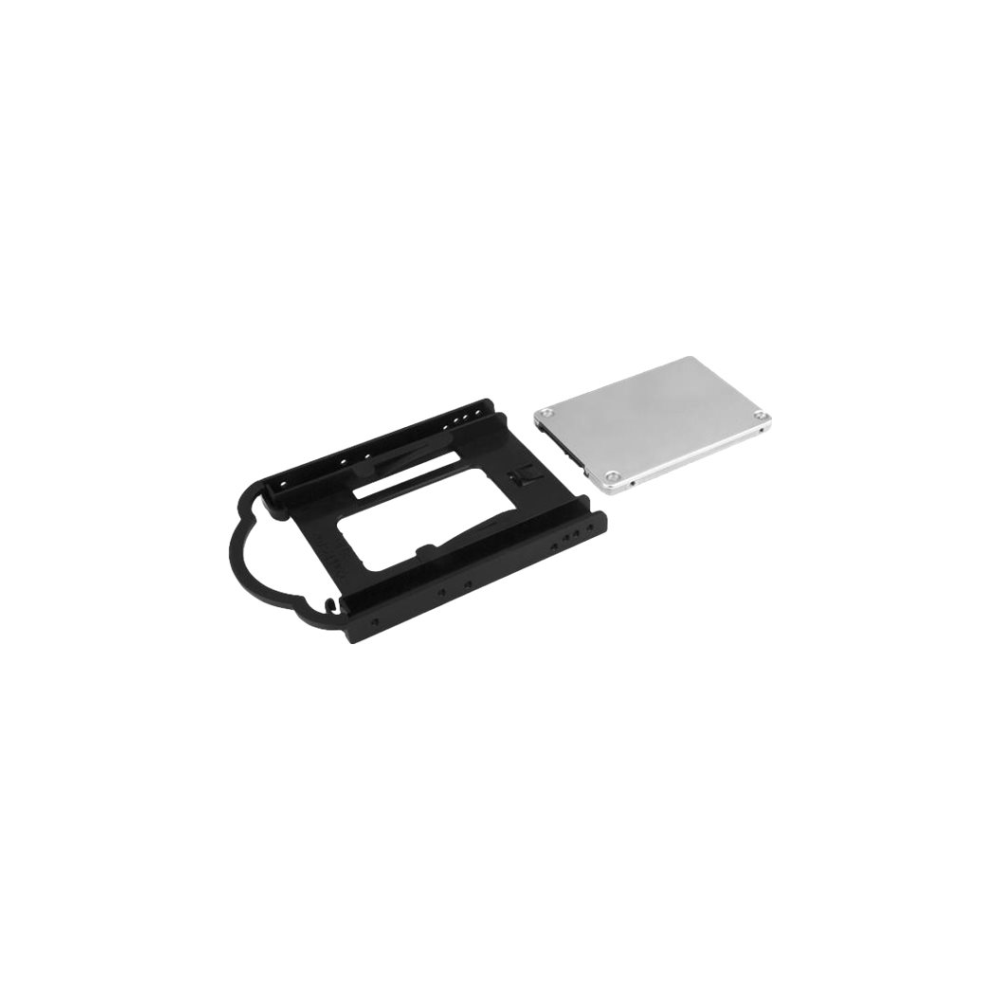A large main feature product image of Startech 2.5" SSD/HDD Mounting Bracket for 3.5" Drive Bay - Tool-less Installation