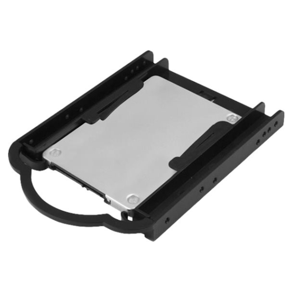 A large main feature product image of Startech 2.5" SSD/HDD Mounting Bracket for 3.5" Drive Bay - Tool-less Installation