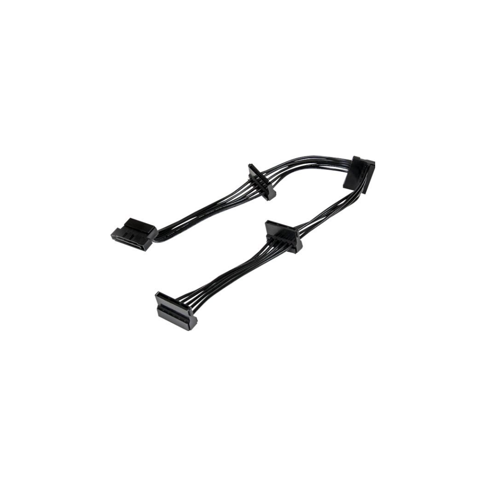 A large main feature product image of Startech 4x SATA Power Splitter Adapter Cable