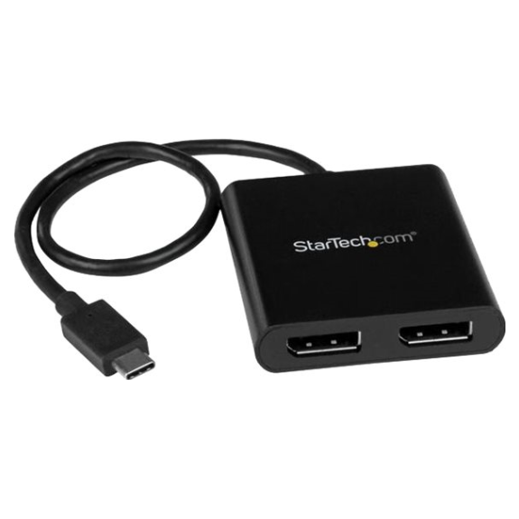 StarTech.com 2ポートMSTハブ Mini DisplayPort - 2x DsiplayPort マルチモニタースプリッタ
