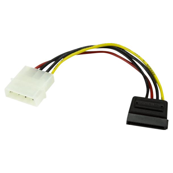 A large main feature product image of Startech Molex to SATA Power 15cm Cable Adapter