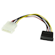 A small tile product image of Startech Molex to SATA Power 15cm Cable Adapter
