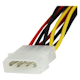 A small tile product image of Startech 12in 4 Pin Molex to Dual Latching SATA Y Splitter