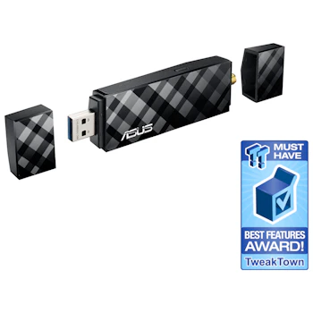 Product image of ASUS USB-AC56 802.11ac Dual-Band Wireless-AC1300 USB3.0 Adapter - Click for product page of ASUS USB-AC56 802.11ac Dual-Band Wireless-AC1300 USB3.0 Adapter