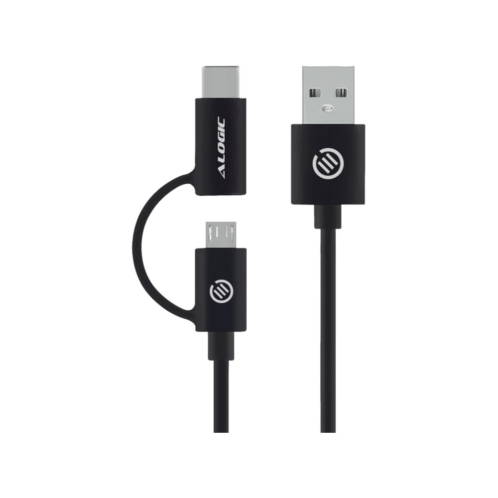 ALOGIC USB 2.0 Type-A to USB Type-C/Micro B Combo Cable 1m
