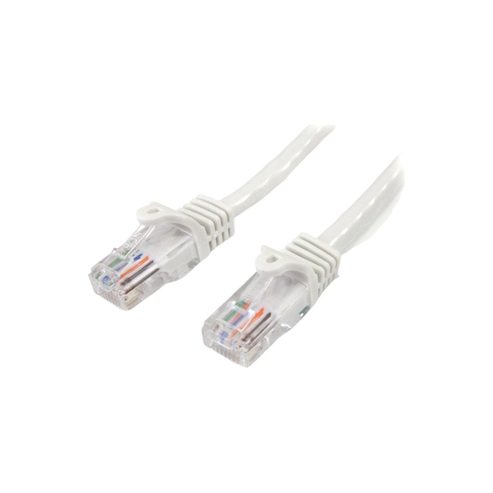 Startech 5m White Cat5e Ethernet Patch Cable - Snagless
