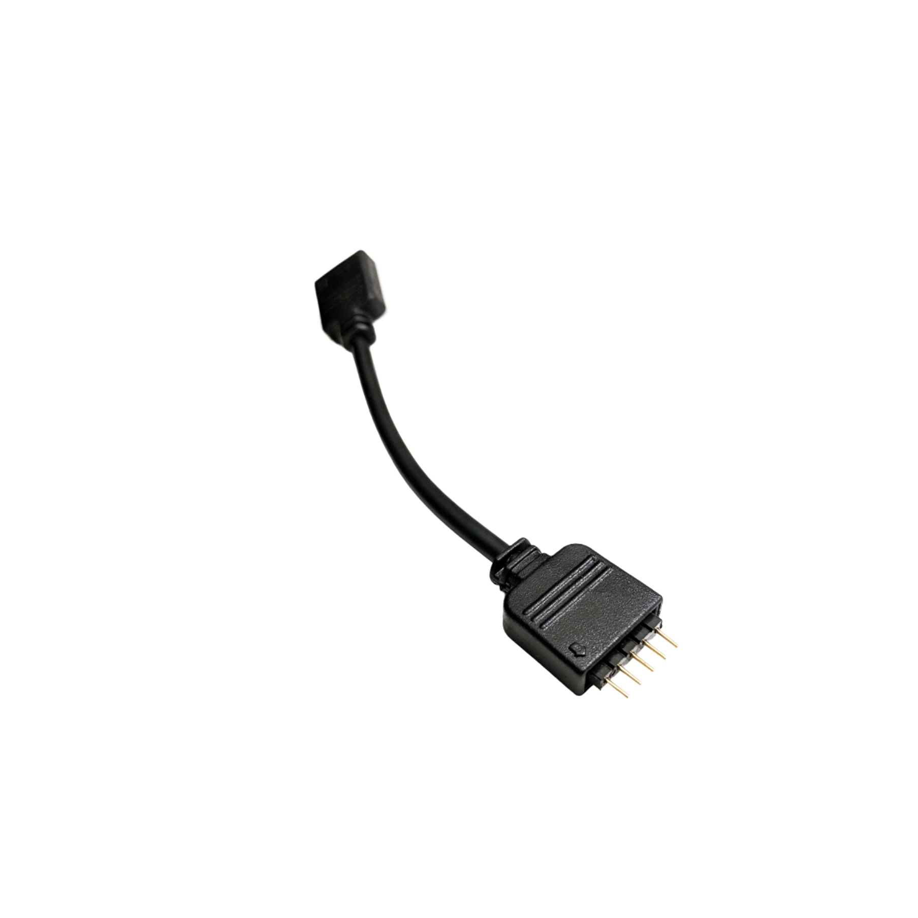 A large main feature product image of Lamptron 4-pin RGB to 5-pin RGBW Header Adapter