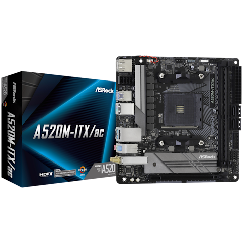 ASRock A520M-ITX AC AM4 mITX Desktop Motherboard