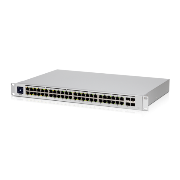 A large main feature product image of Ubiquiti UniFi Gen2 48 Port Gigabit POE Switch