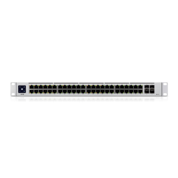A large main feature product image of Ubiquiti UniFi Gen2 48 Port Gigabit POE Switch