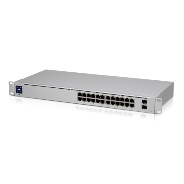 A large main feature product image of Ubiquiti UniFi Gen2 24 Port Gigabit Switch