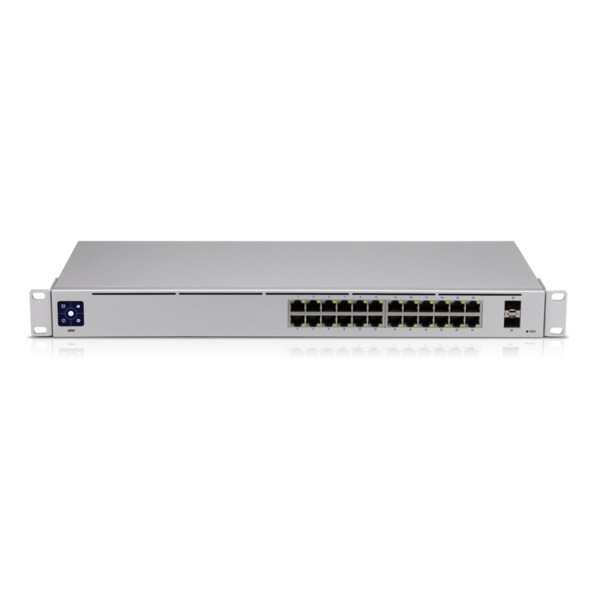 A large main feature product image of Ubiquiti UniFi Gen2 24 Port Gigabit Switch