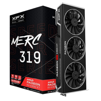 Product image of XFX Radeon RX 6900 XT Speedster MERC 319 Black 16GB GDDR6 - Click for product page of XFX Radeon RX 6900 XT Speedster MERC 319 Black 16GB GDDR6