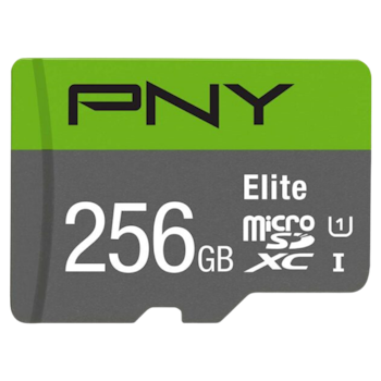 Product image of PNY 256GB Elite Class 10 U1 MicroSD Card - Click for product page of PNY 256GB Elite Class 10 U1 MicroSD Card