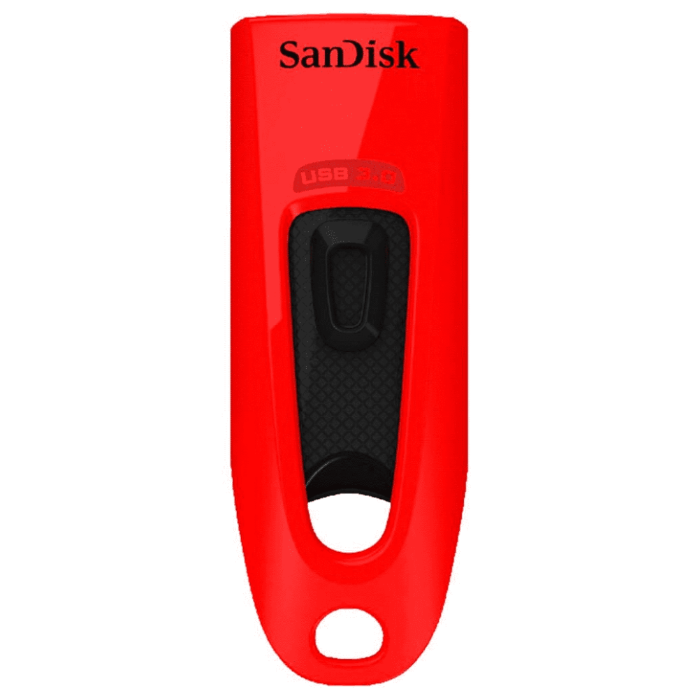 A large main feature product image of SanDisk Ultra USB 3.0 Flash Drive 32GB Red