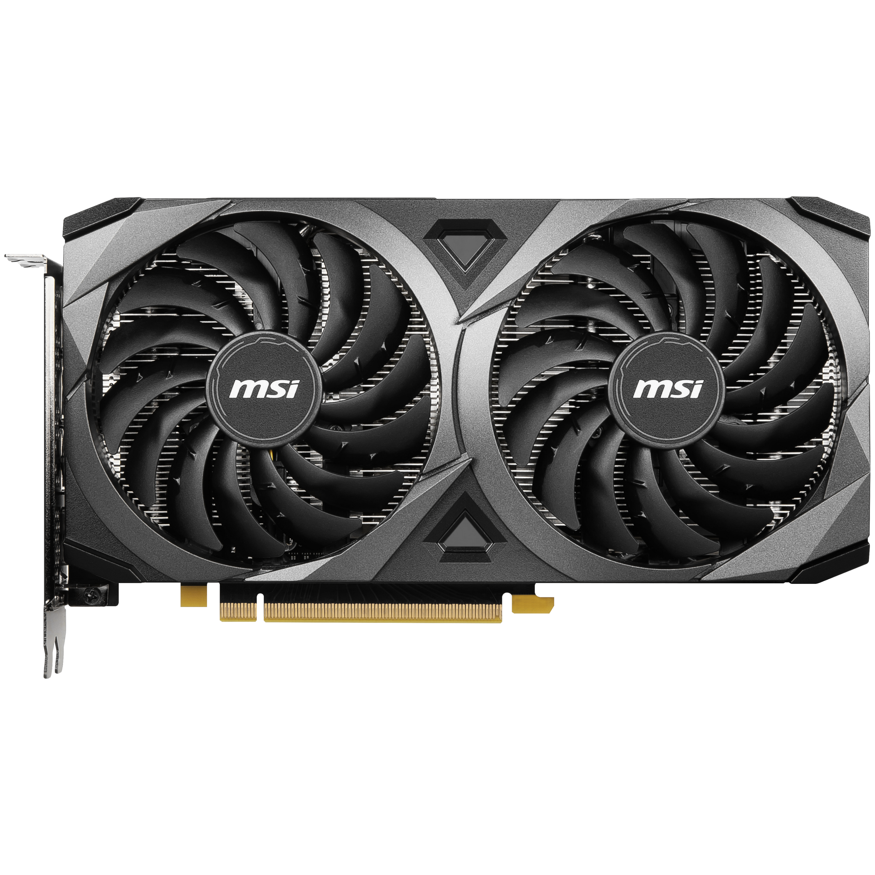 A large main feature product image of MSI GeForce RTX 3060 12GB GDDR6 VENTUS 2X OC