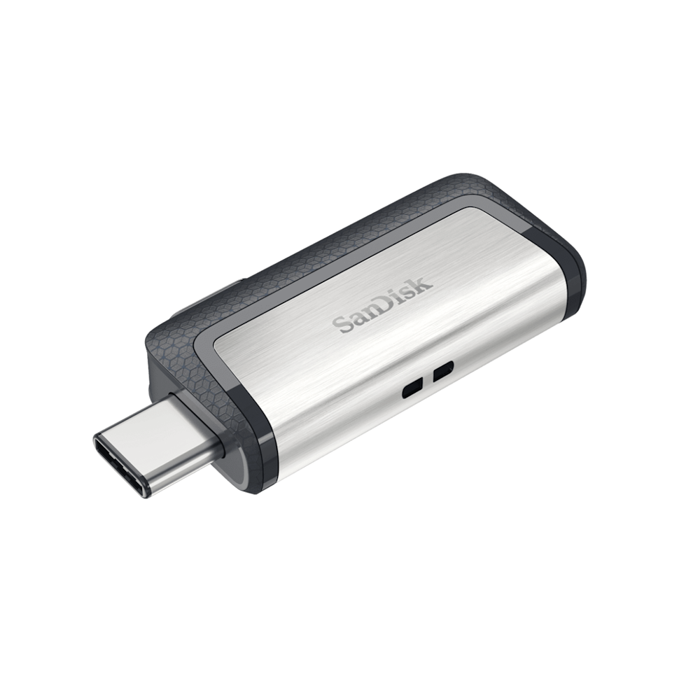 A large main feature product image of SanDisk Ultra Dual Drive Type C 32GB Black USB3.1 Flash Drive