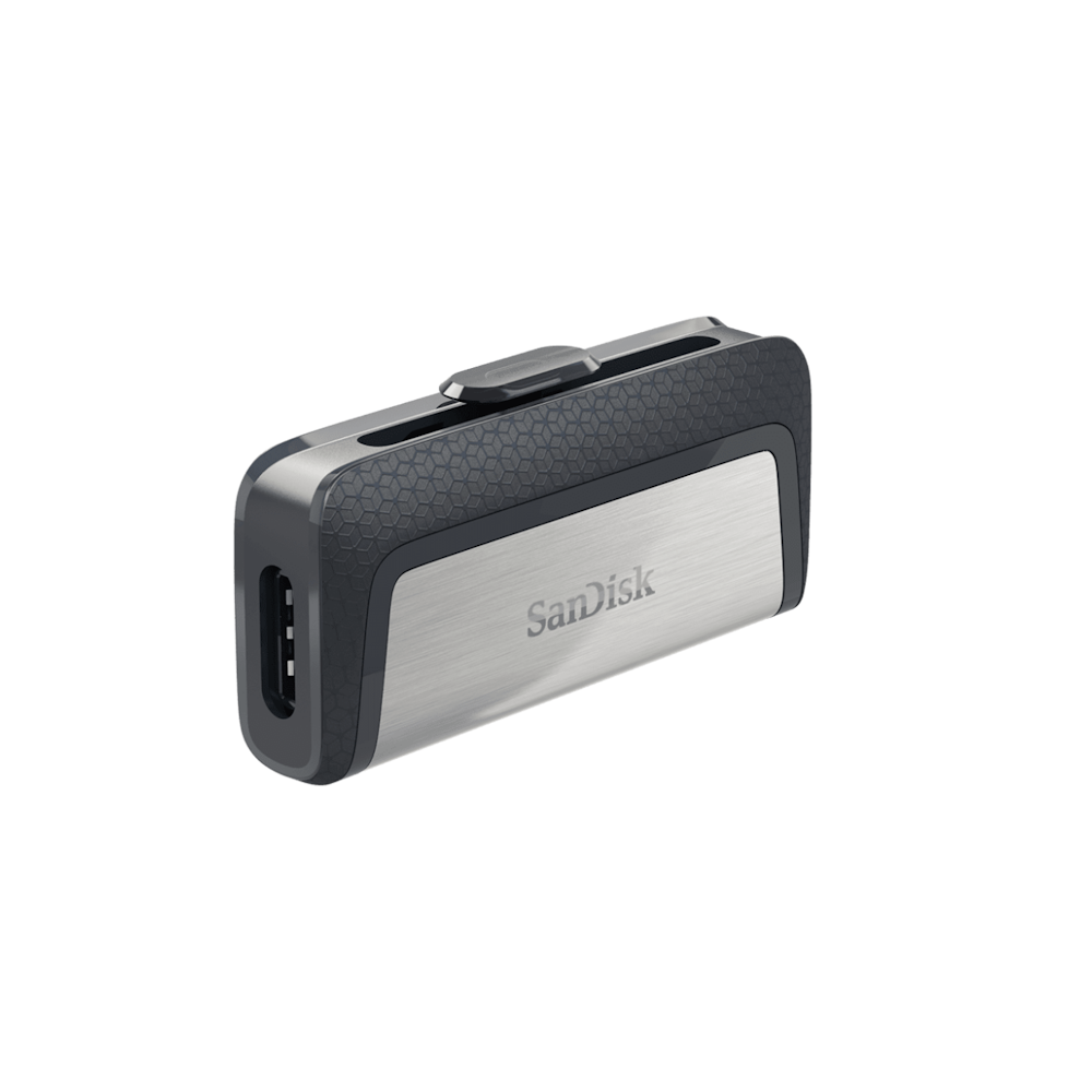 A large main feature product image of SanDisk Ultra Dual Drive Type C 32GB Black USB3.1 Flash Drive