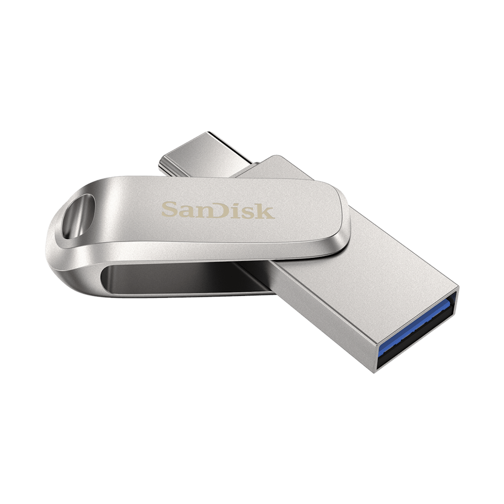 A large main feature product image of SanDisk Ultra Dual Drive Luxe USB Type-C Flash Drive 256GB