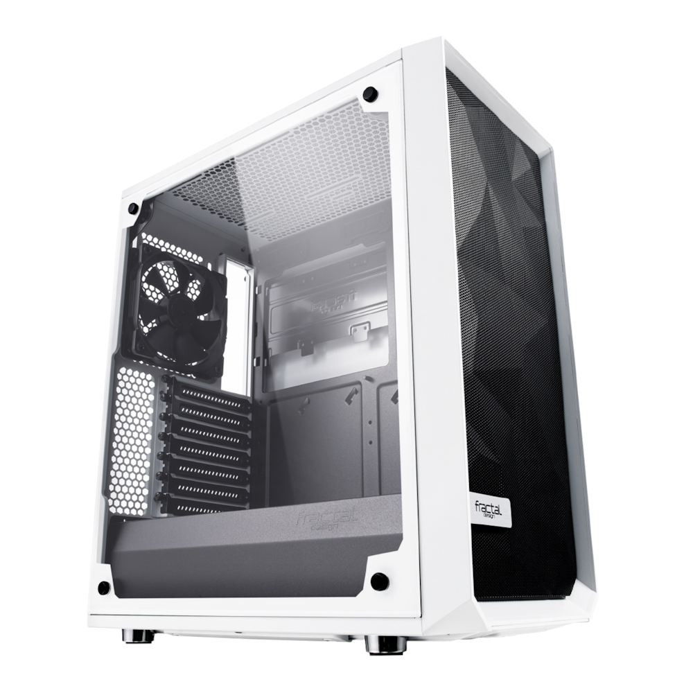 Fractal Design Meshify C TG Clear Tint Mid Tower Case - White
