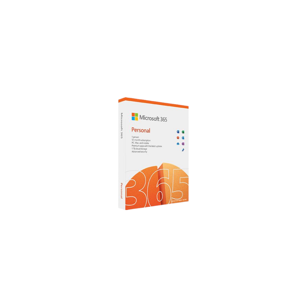 Microsoft 365 Personal 1 User 1 Year Subscription - Medialess