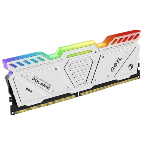GeIL 32GB Kit (2x16GB) DDR5 Polaris White RGB C34 5200MHz