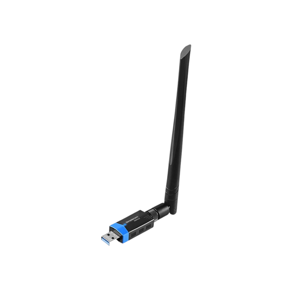Simplecom NW632 WiFi 5 & Bluetooth 5.0 USB Wireless Adapter with Antenna