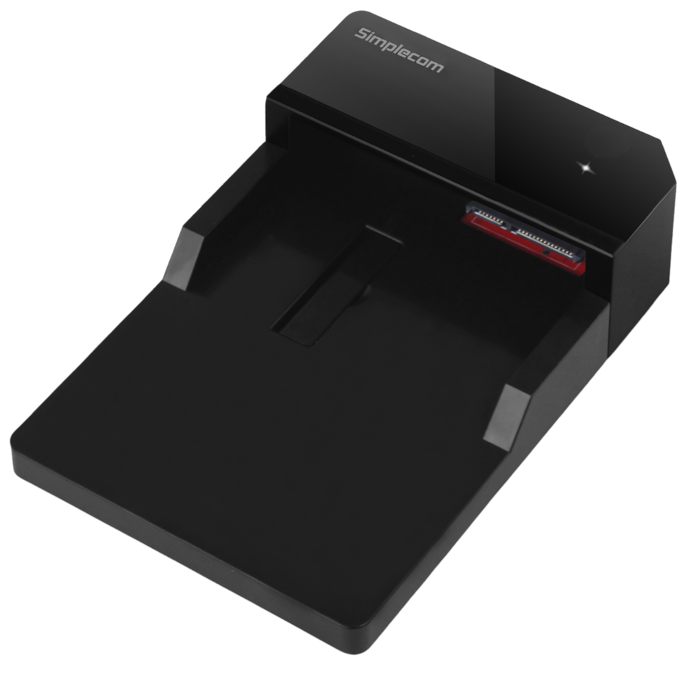Simplecom SD323-BK USB 3.0 SATA 2.5"/3.5" Hard Drive Docking Station - Black