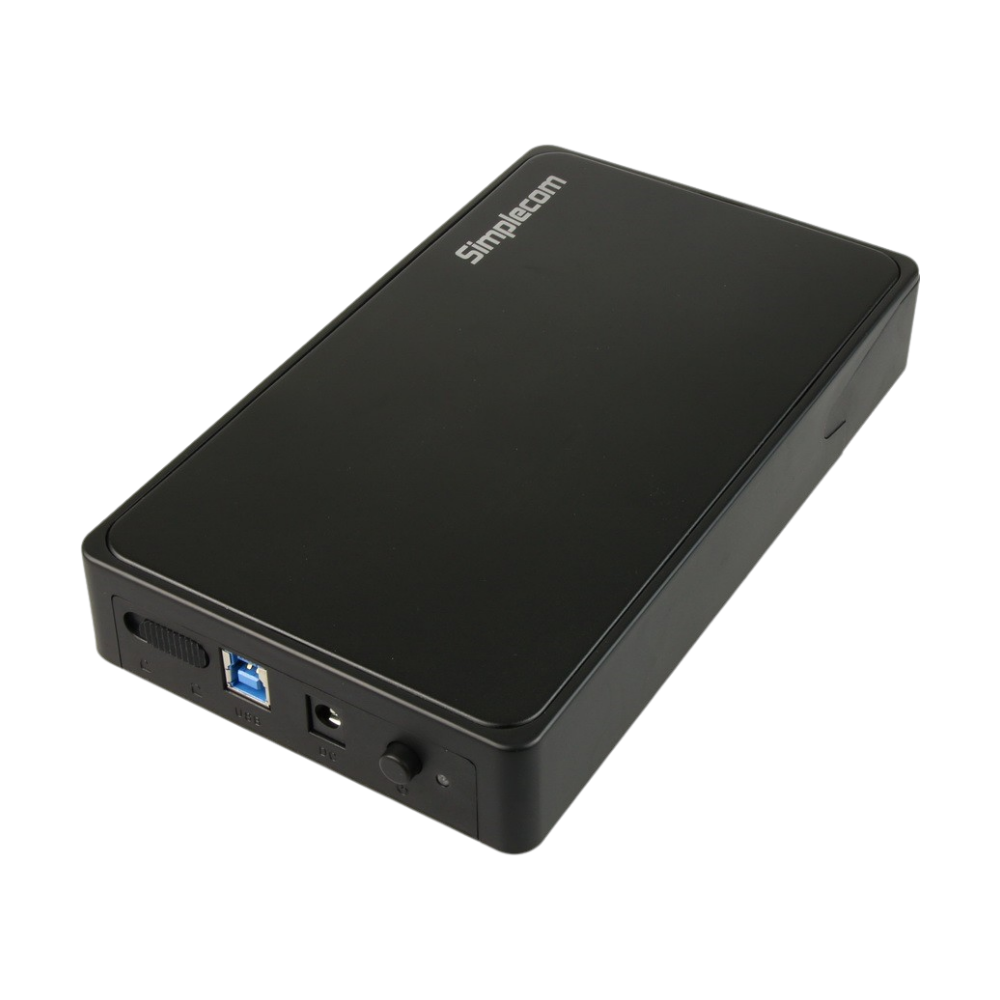 Simplecom SE325 3.5" SATA HDD to USB 3.0 Hard Drive Enclosure - Black