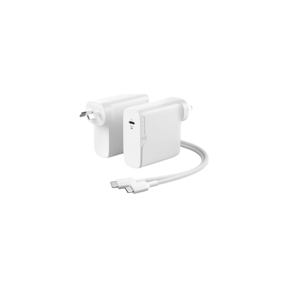 ALOGIC Rapid Power 100W GaN Charger w/ USB-C Charging Cable