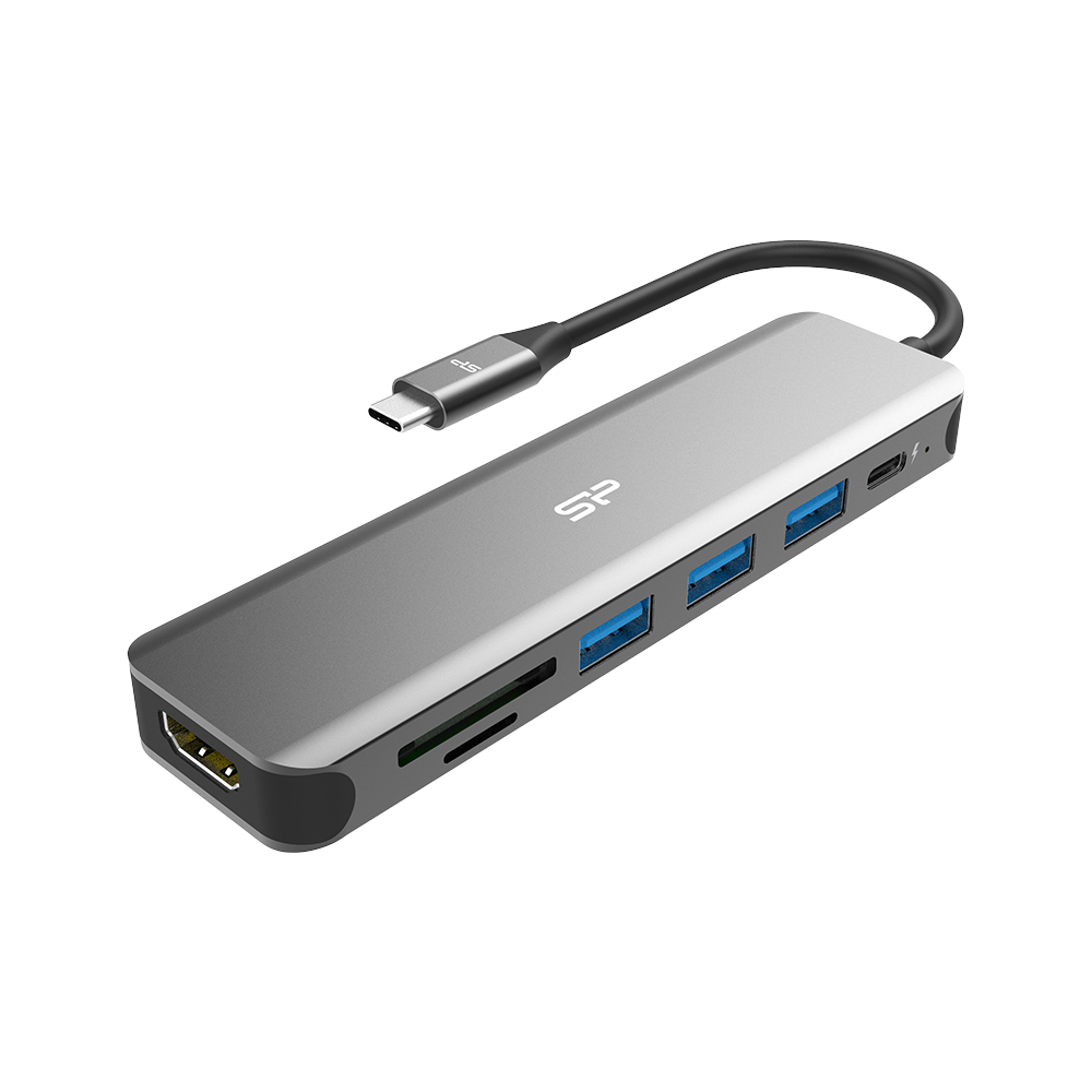 Silicon Power Boost SU20 USB-C 7-in-1 Multiport Docking Station