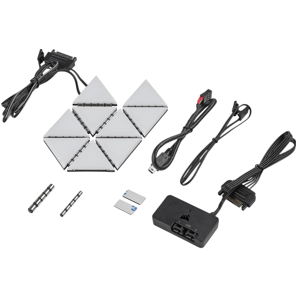 Corsair iCUE LC100 Smart Case Lighting - Triangle Starter Kit