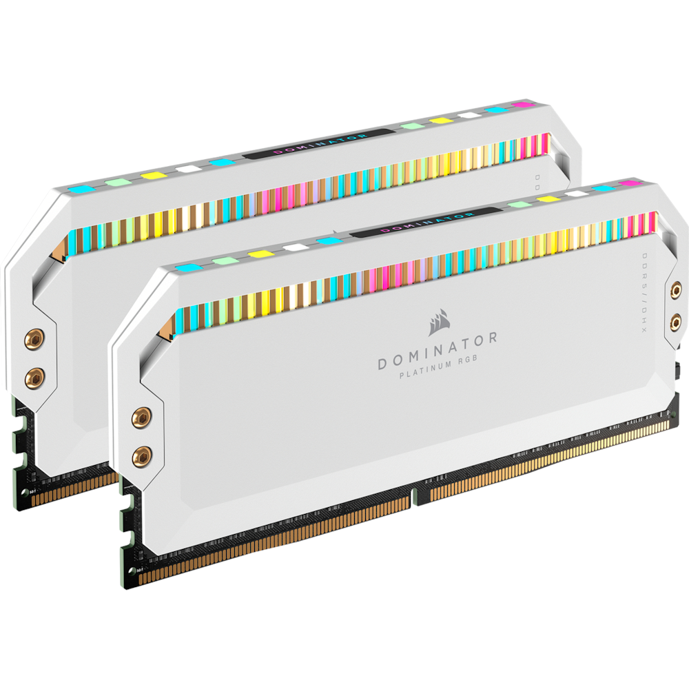 Corsair 32GB Kit (2x16GB) DDR5 Dominator Platinum RGB C36 5600MT/s - White