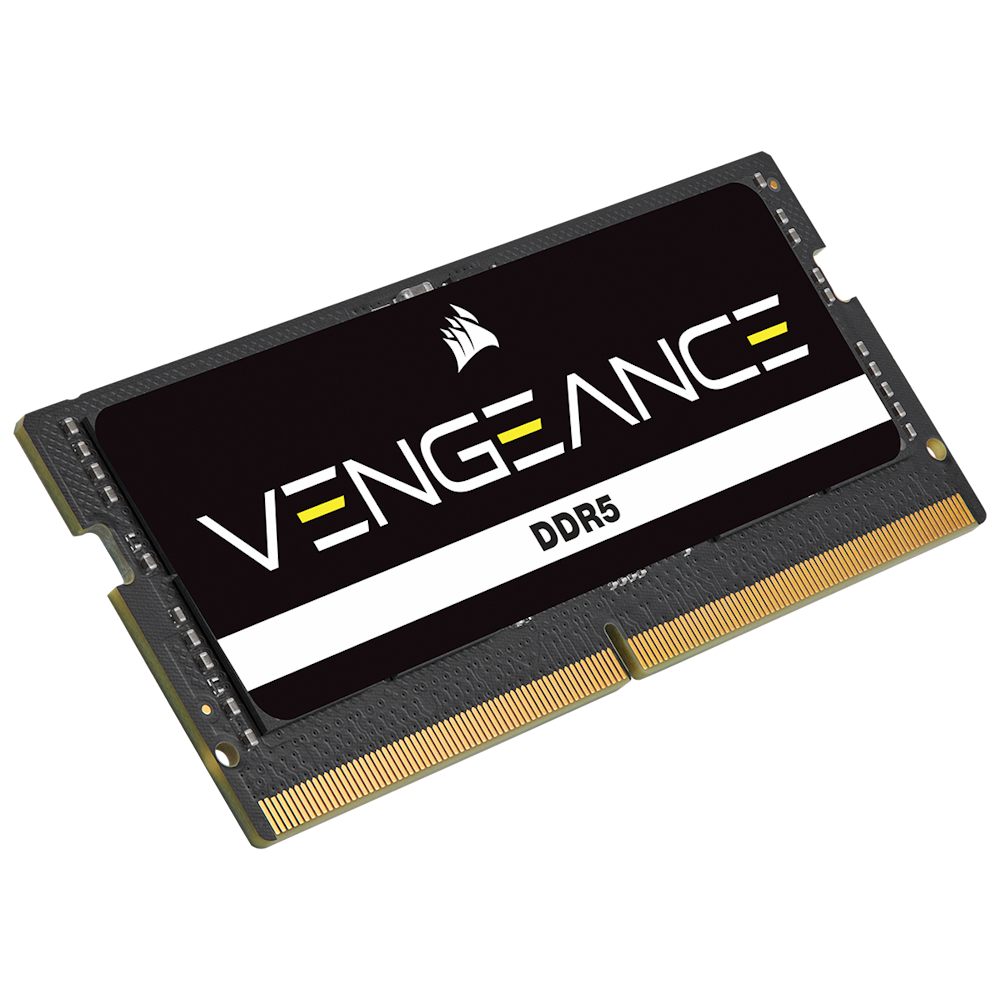 A large main feature product image of Corsair 64GB Kit (2x32GB) DDR5 Vengeance SODIMM C40 4800MT/s