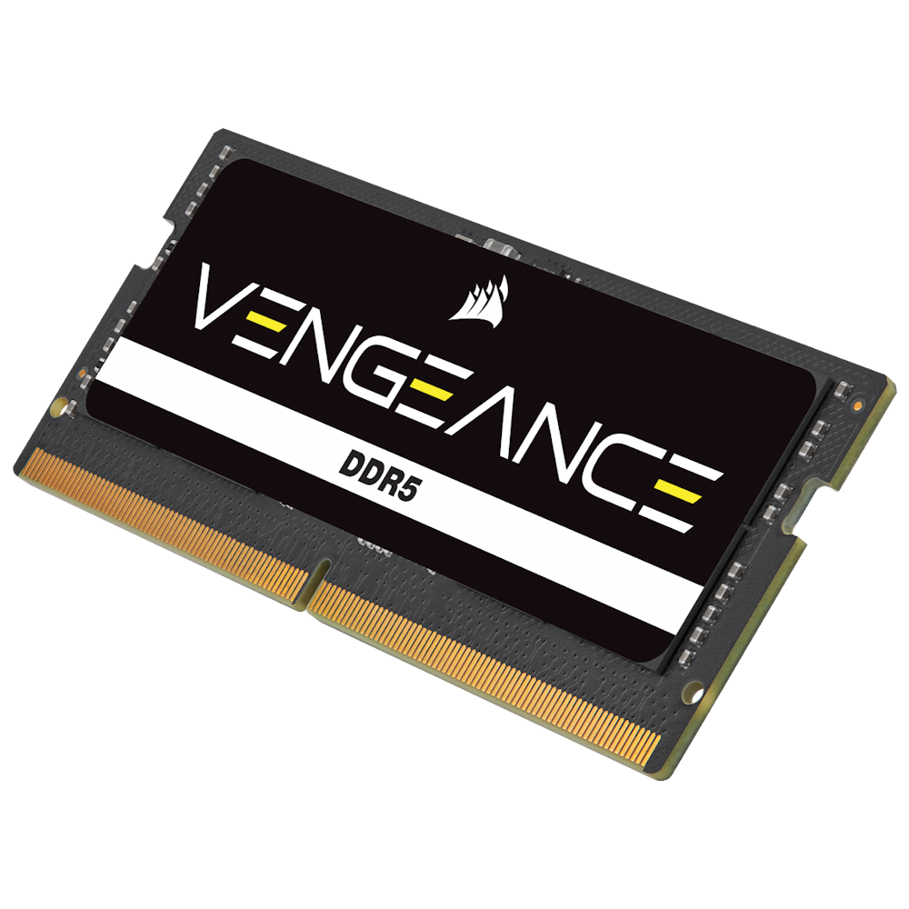 A large main feature product image of Corsair 64GB Kit (2x32GB) DDR5 Vengeance SODIMM C40 4800MT/s