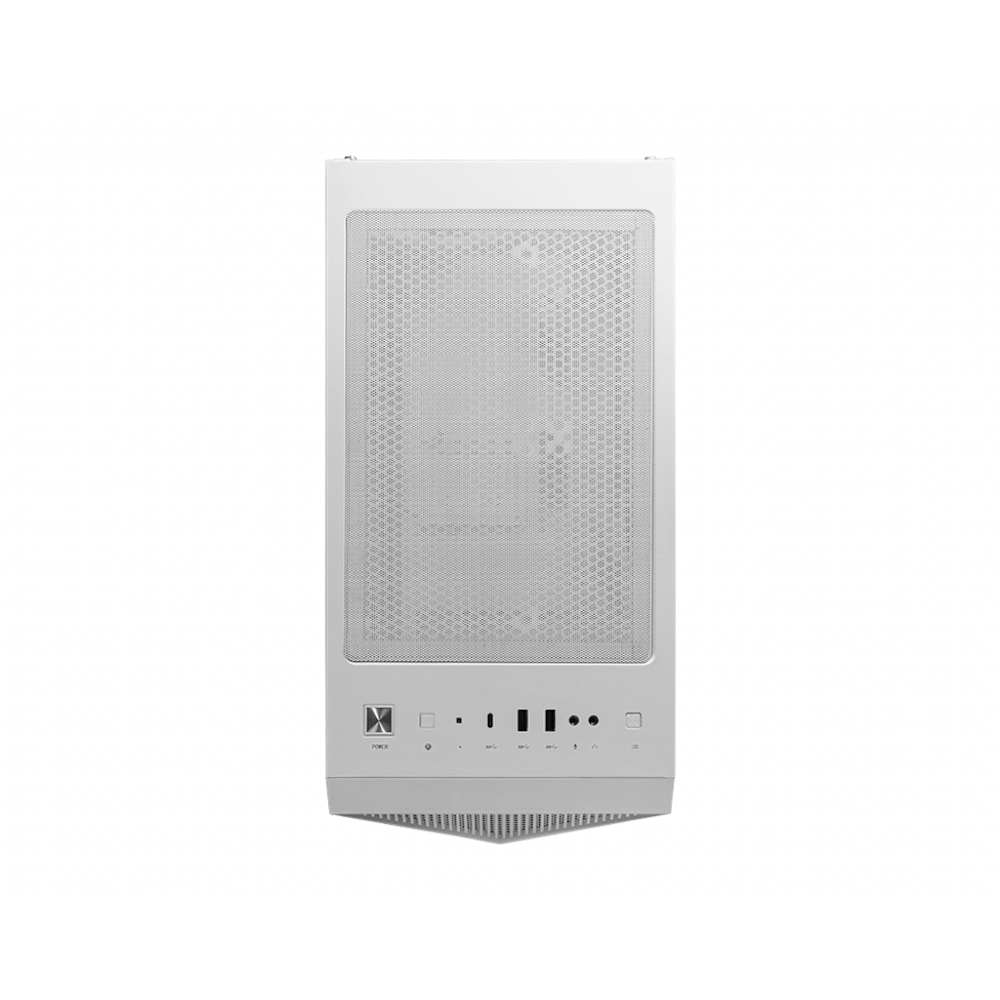 A large main feature product image of MSI MPG Gungnir 110R Mid Tower Case - White