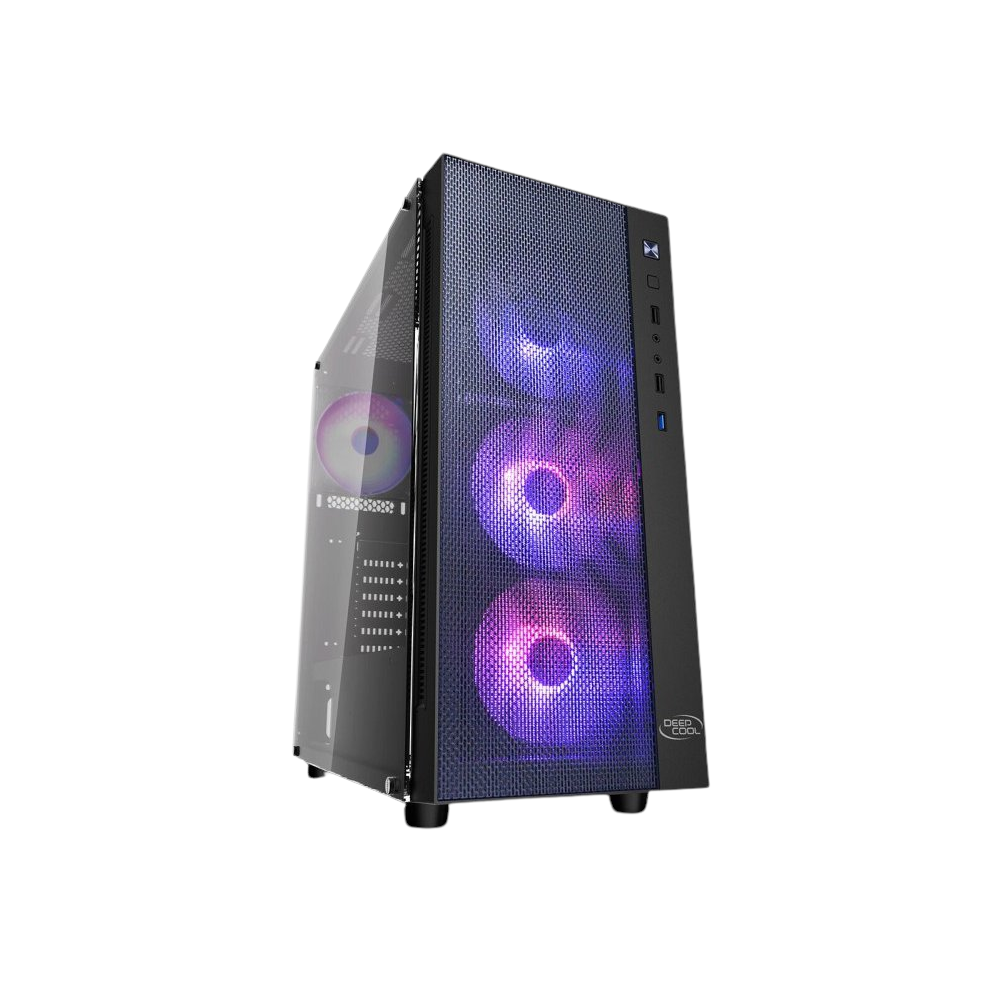 DeepCool Matrexx 55 Mesh ADD-RGB 4F Mid Tower Case - Black
