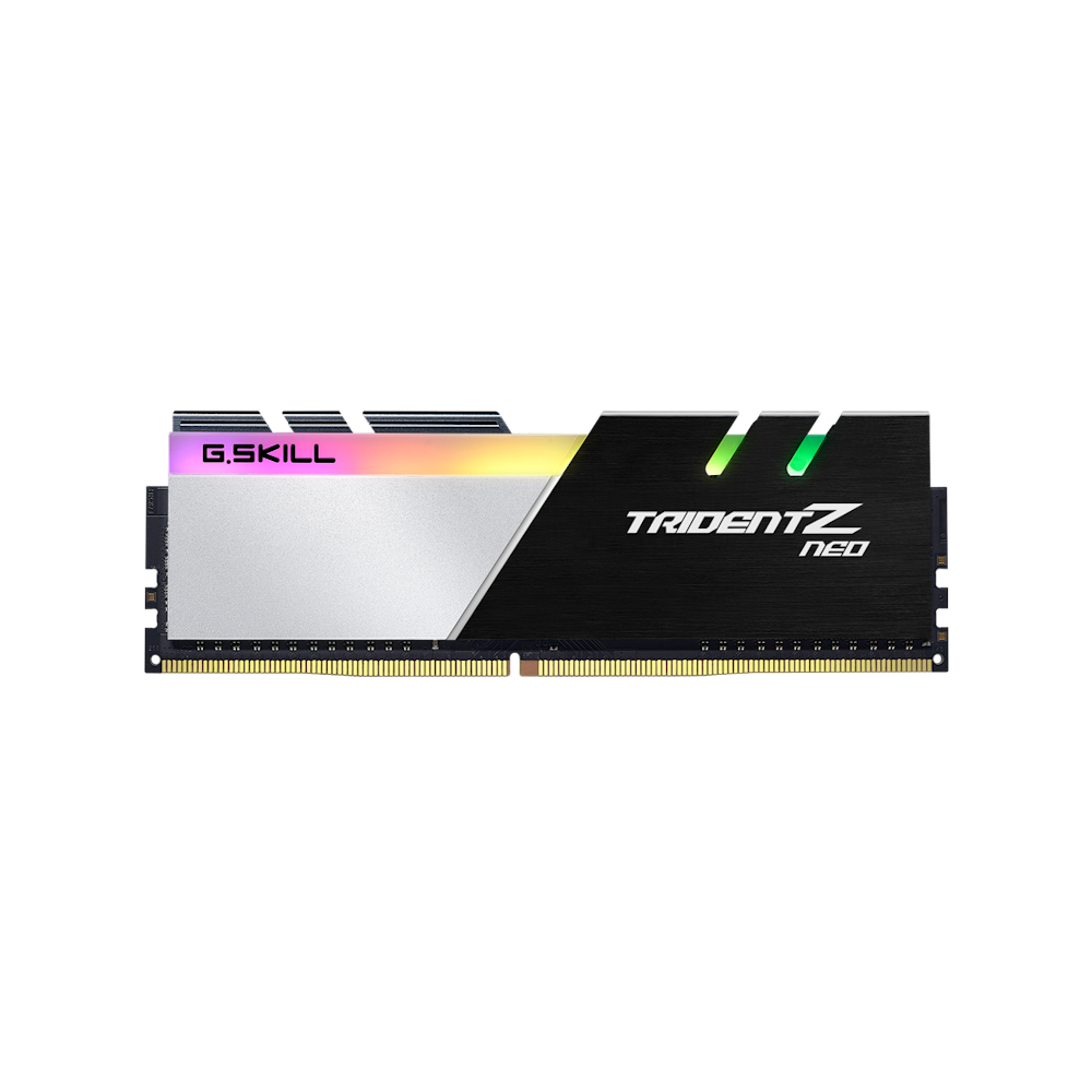 A large main feature product image of G.Skill 16GB Kit (2x8GB) DDR4 Trident Z RGB Neo C16 3600Mhz - Black