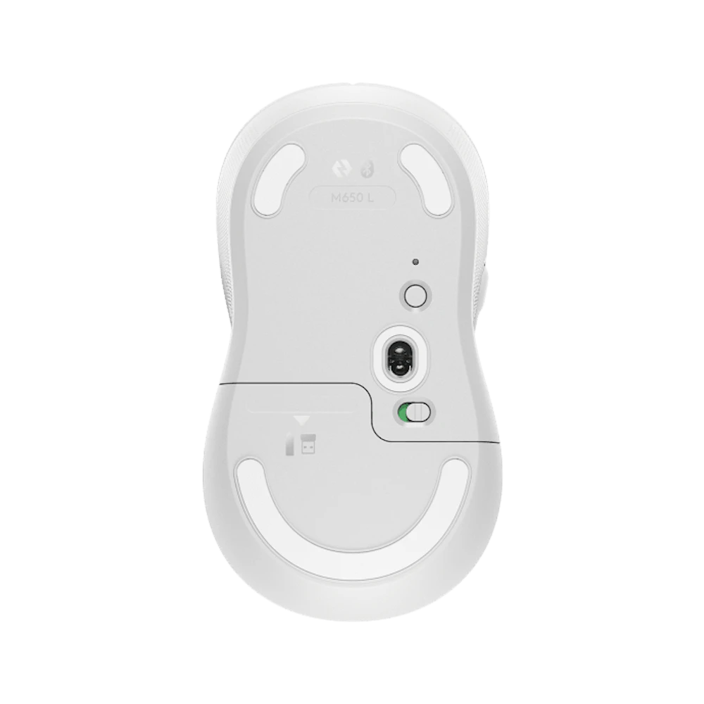 A large main feature product image of Logitech Signature M650 Wireless Mouse (Off-White)