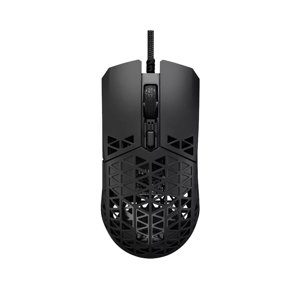 A large main feature product image of ASUS TUF Gaming M4 Air Gaming Mouse