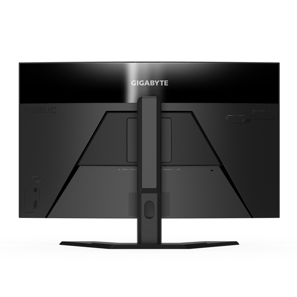 A large main feature product image of Gigabyte M32UC 31.5" Curved UHD 144Hz VA Monitor