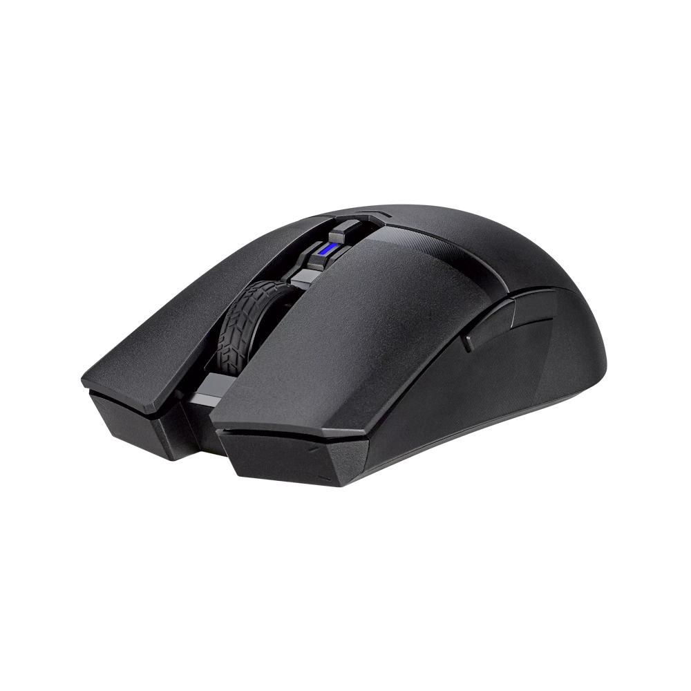 A large main feature product image of ASUS TUF Gaming M4 Wireless Gaming Mouse