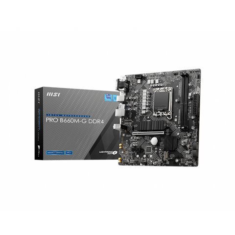 MSI PRO B660M-G DDR4 LGA1700 mATX Desktop Motherboard