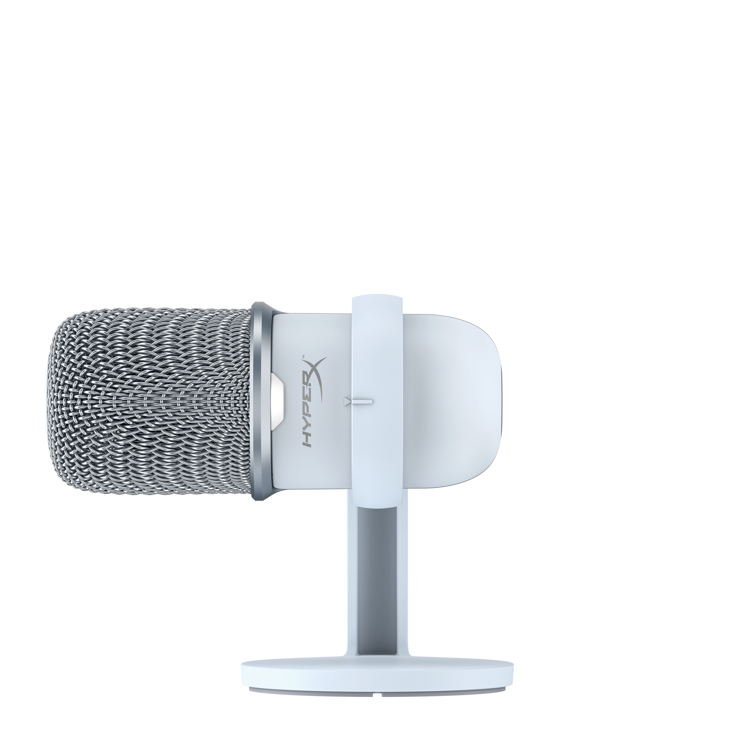 A large main feature product image of HyperX SoloCast - USB Condenser Microphone (White)